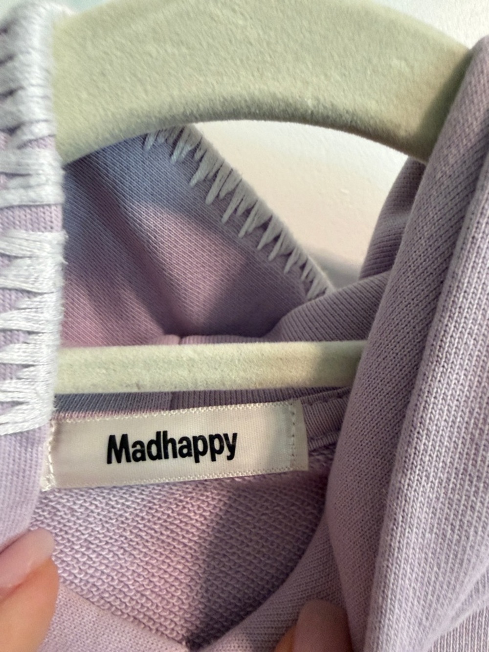 Lavender MADHAPPY Logo Hoodie - Picture 3 of 6
